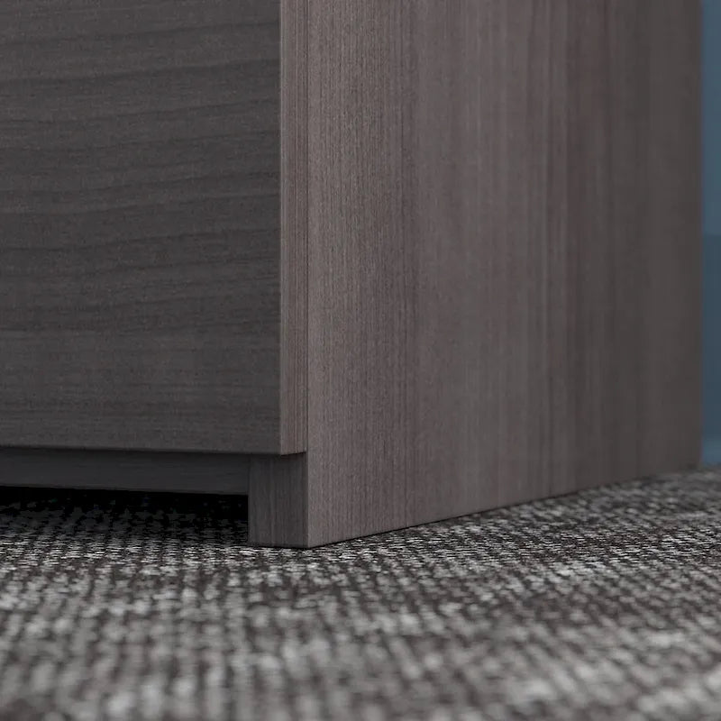 5-Shelf Bookcase with 4 Doors and Adjustable Storage