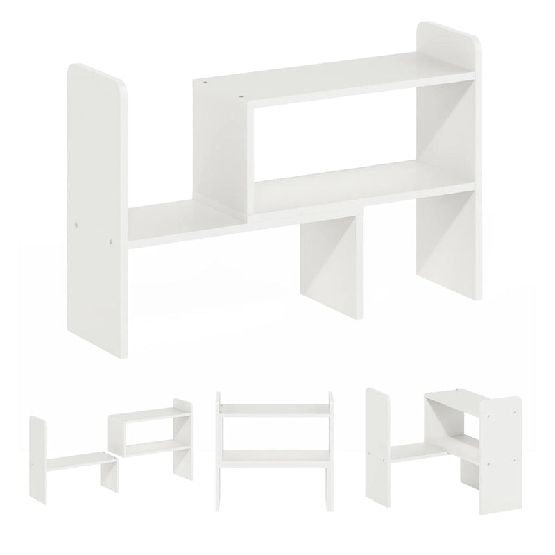 Desktop Organizer Bookshelf for Books and Office Supplies
