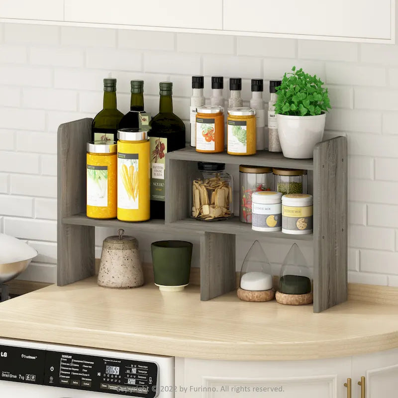 Desktop Organizer Bookshelf for Books and Office Supplies