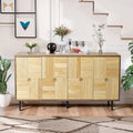 Elegant Vintage 4-Door Cabinet