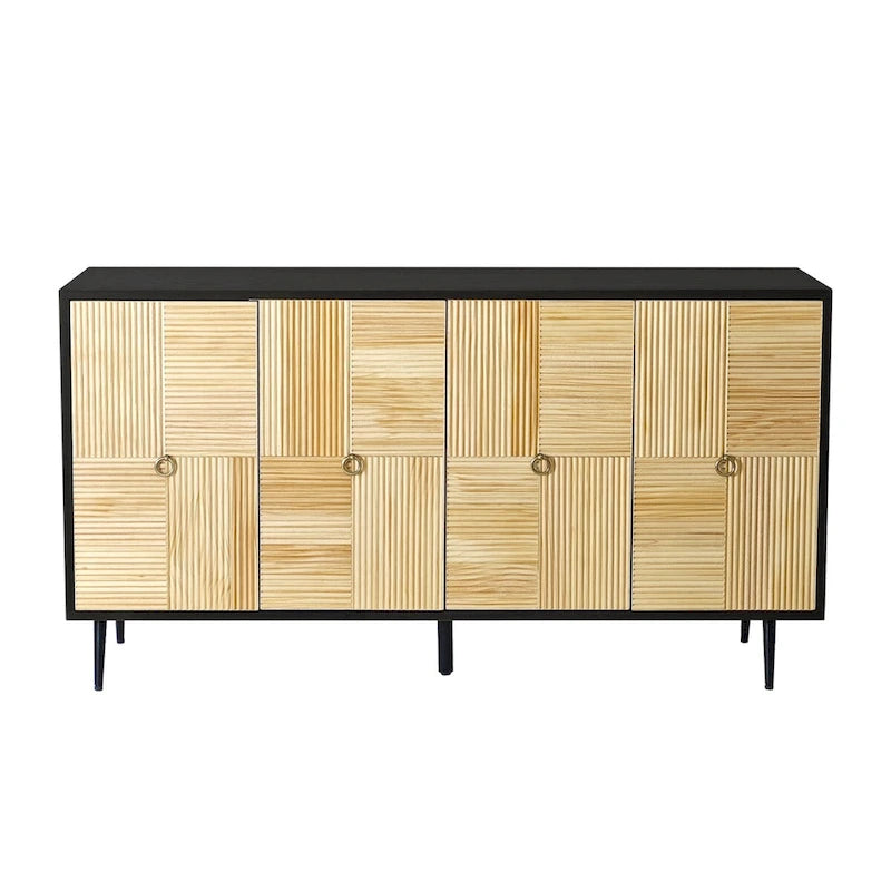 Elegant Vintage 4-Door Cabinet