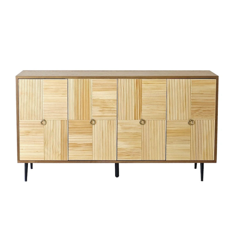 Elegant Vintage 4-Door Cabinet