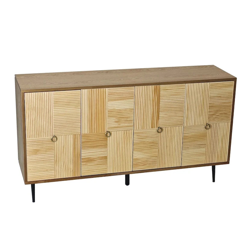 Elegant Vintage 4-Door Cabinet