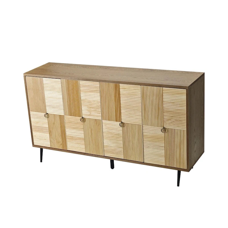 Elegant Vintage 4-Door Cabinet