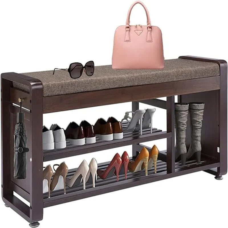 Shoe Rack Bench 2-Tier - 11.7D x 39W x 19.5H