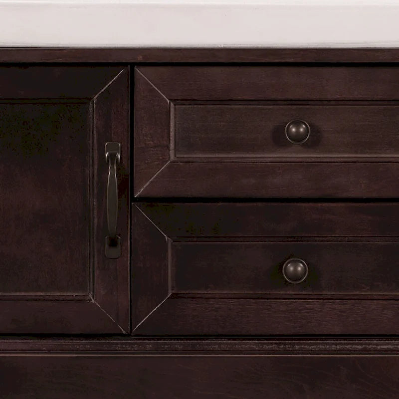 Vintage Chic Wooden Storage Bench with Removable Foam-Filled Velvet Seat Cushion