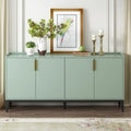 Storage Cabinet Sideboard Wooden Cabinet with 4 Doors for Hallway, Entryway, Living Room, Bedroom, Adjustable Shelf