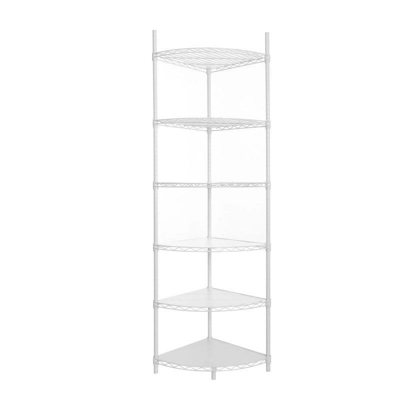 6 Tier Shelf Corner Wire Shelf Rack Adjustable