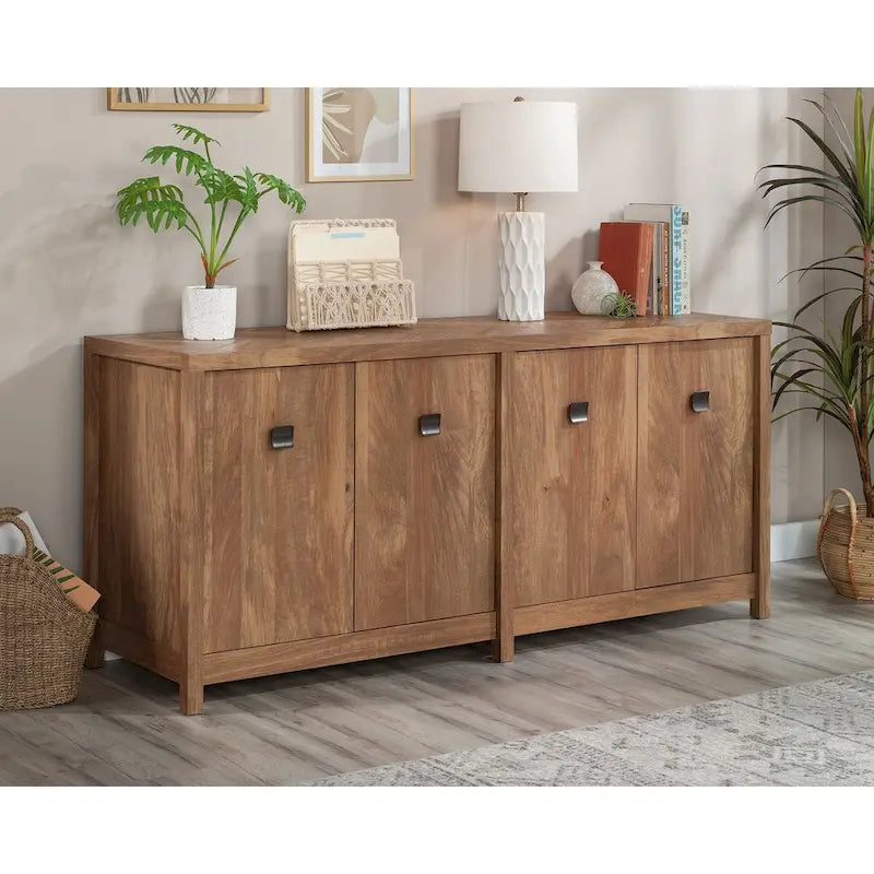 Office Storage Credenza with Printer Shelf and Hanging File Storage