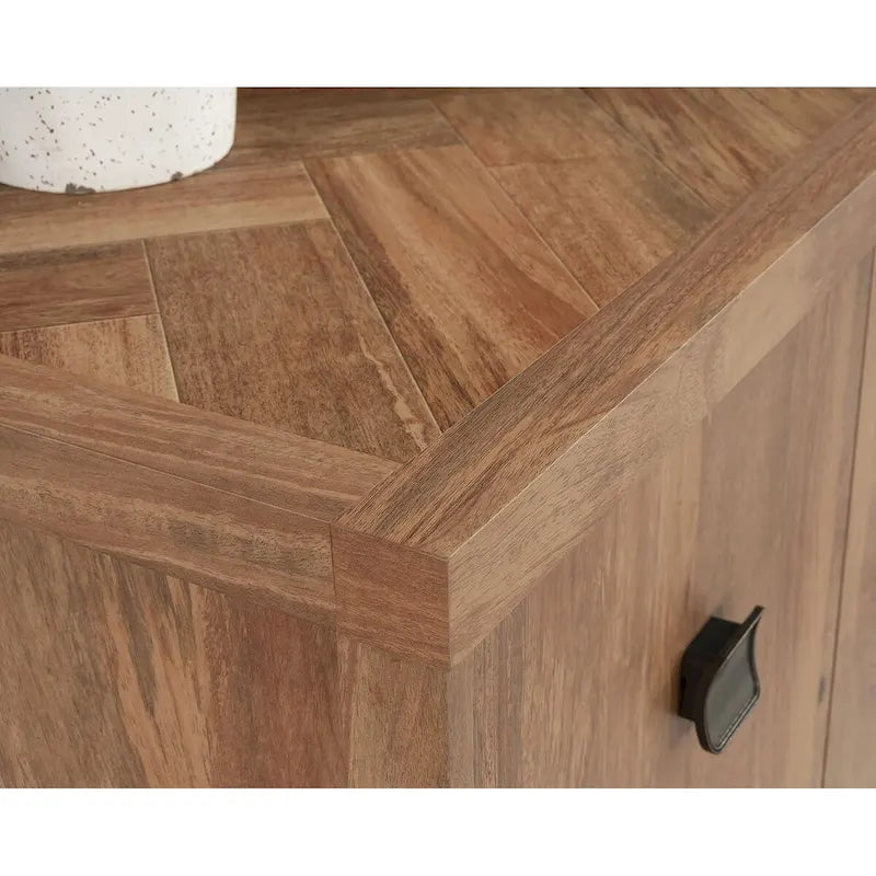 Office Storage Credenza with Printer Shelf and Hanging File Storage